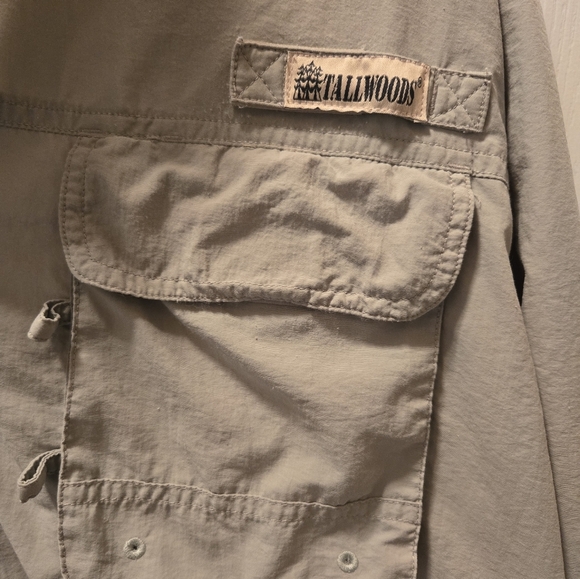 Tallwoods Elementwear Fishing Shirt Vented Short Sleeve Button Up XXL - Picture 2 of 7